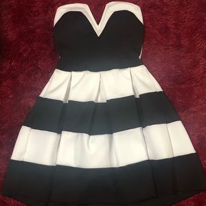 Black and white dress